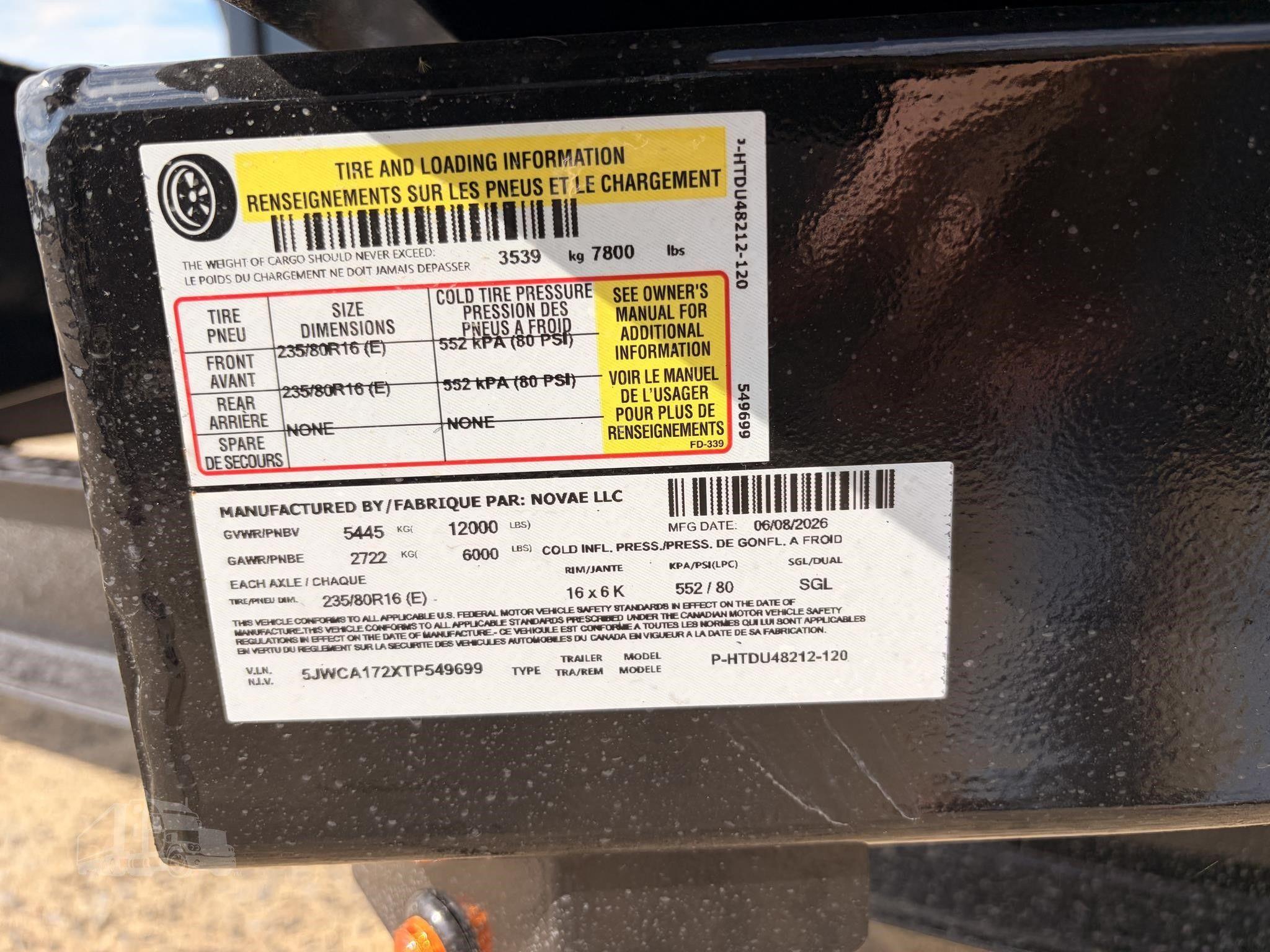 2026 CAM SUPERLINE 12 ft Fixed Tandem Axle photo 5